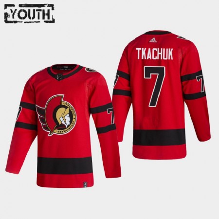 Kinder Eishockey Ottawa Senators Trikot Brady Tkachuk 7 2020-21 Reverse Retro Authentic